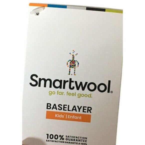 Smartwool Base Layer Top Kid's Size XL Black 100% Merino Long Sleeves - Picture 3 of 8